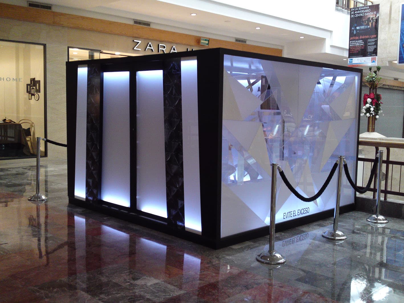Exterior view of the completed Absolut Glam environment