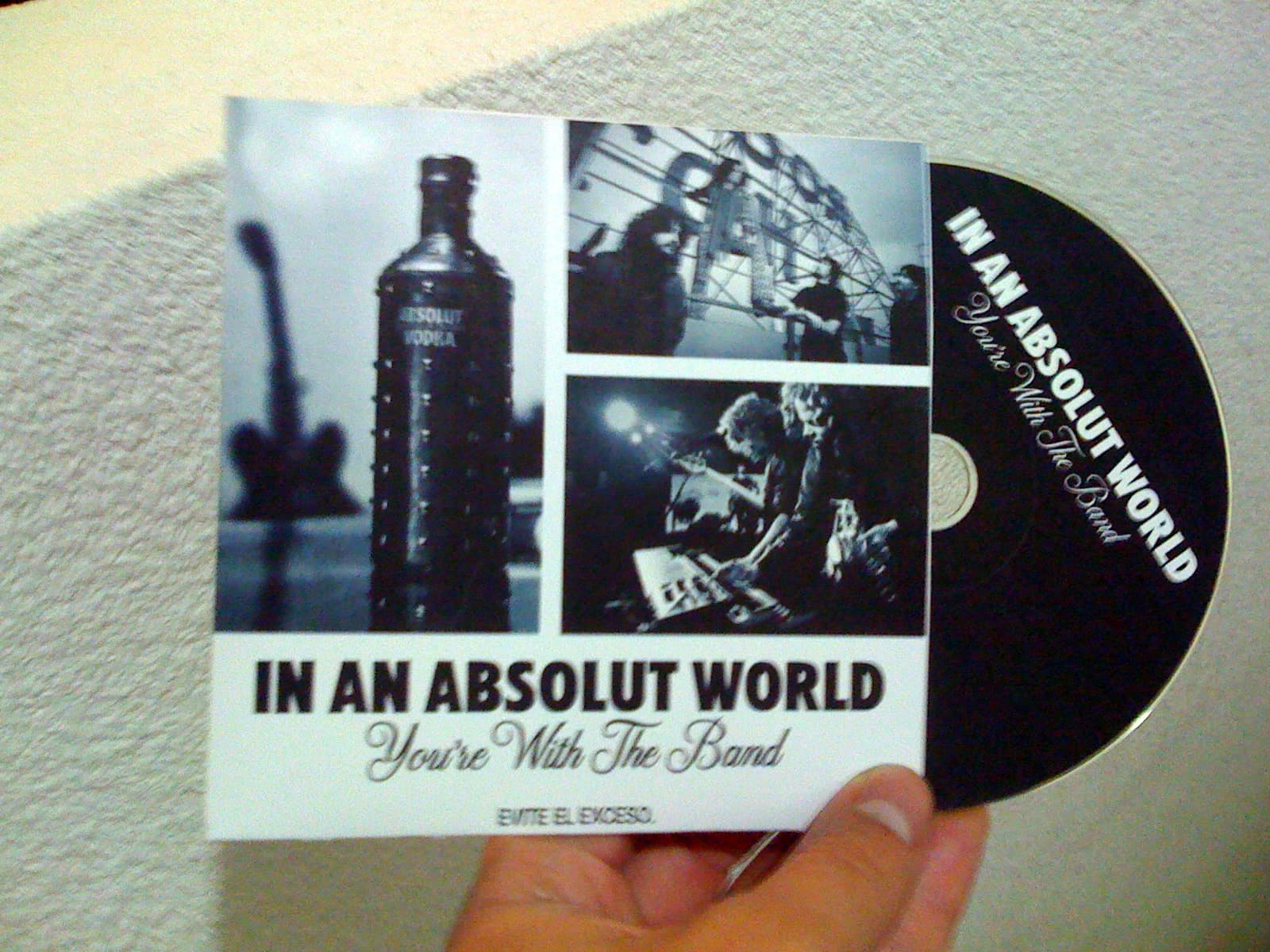 Absolut Rock branded CD and packaging