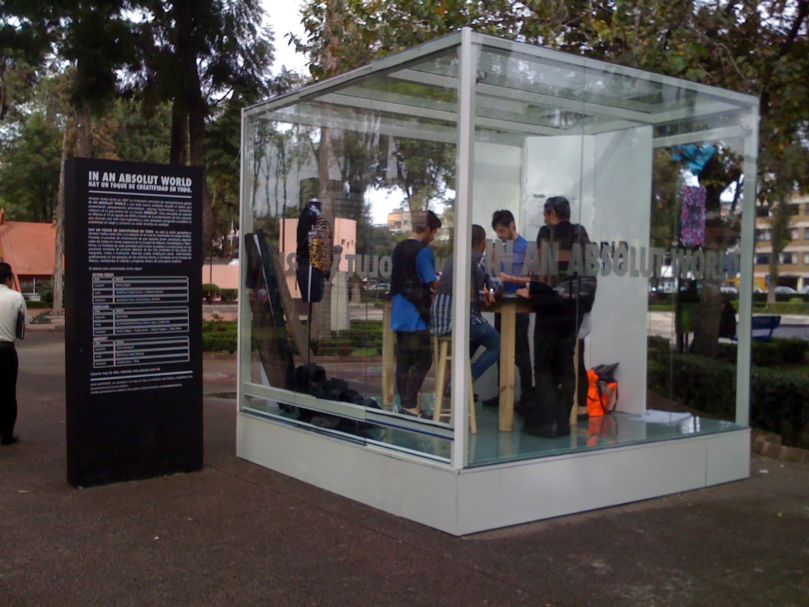 Photographable audience moment at the Absolut World activation