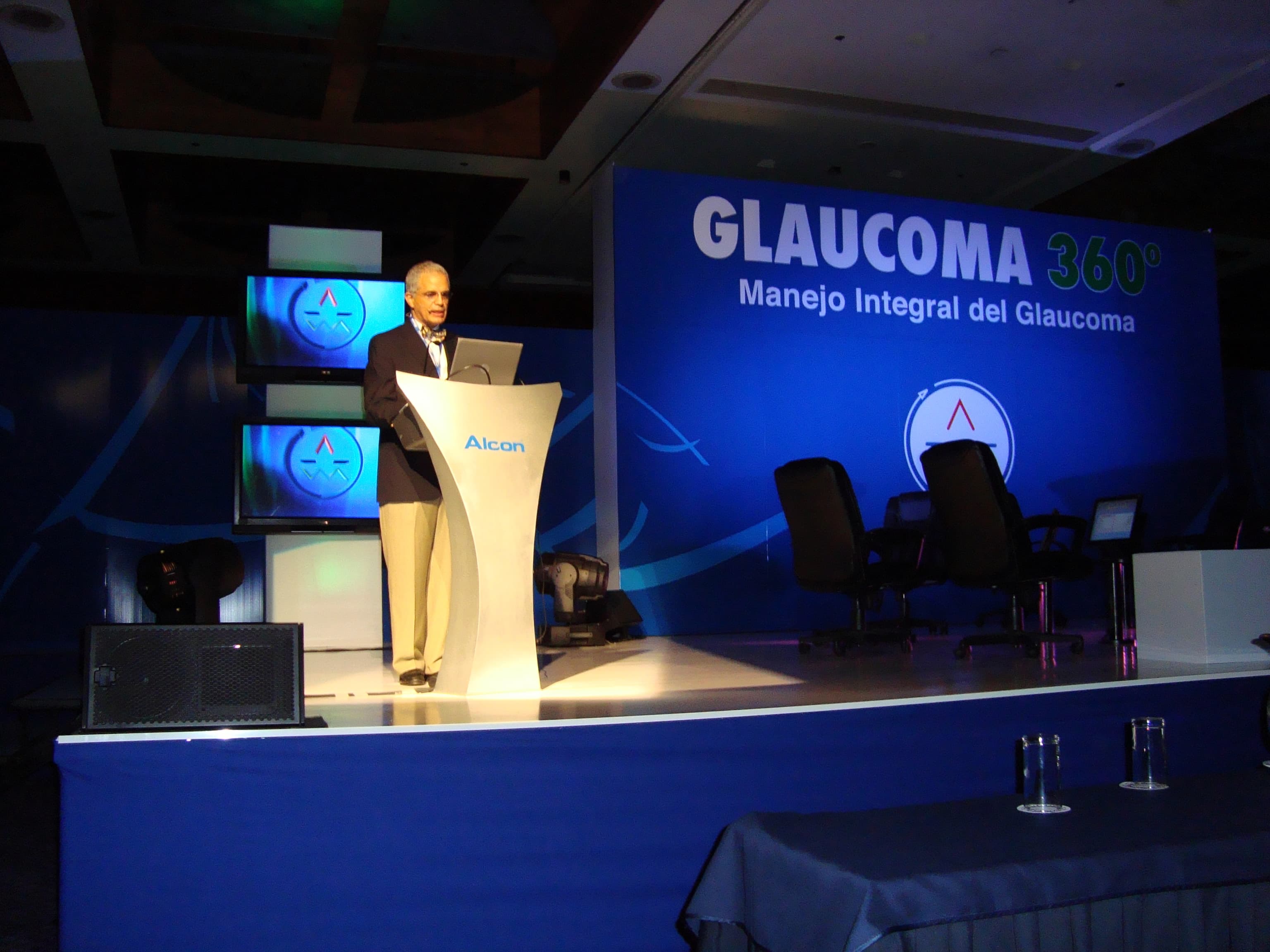Medical panel in progress at the Alcon congress