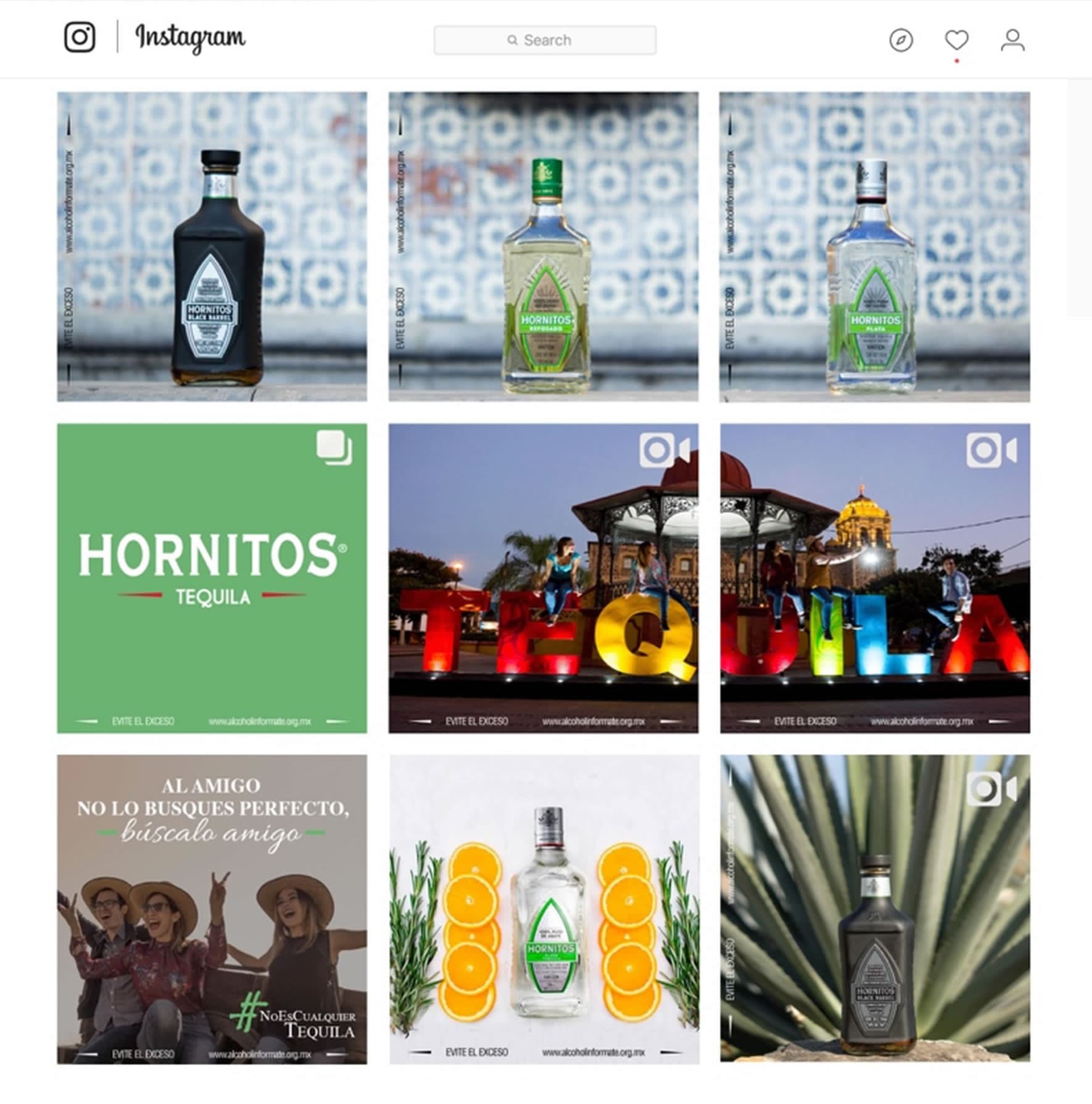 Archived Hornitos Instagram editorial content system